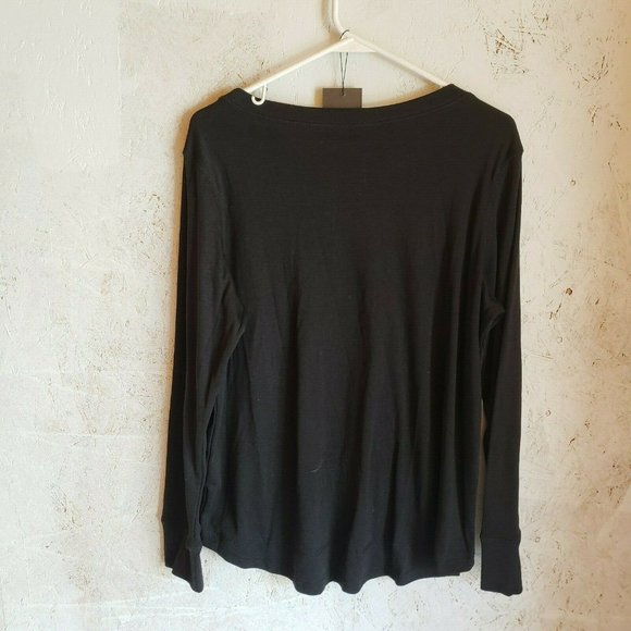 HIYIYEZI Womens O Neck Plain Side Split Loose Casu - Picture 4 of 7